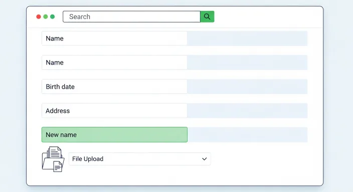 대법원 전자소송포털 개명 신청 온라인 접수 화면 - 회원가입, 신청서 작성, 서류 업로드
