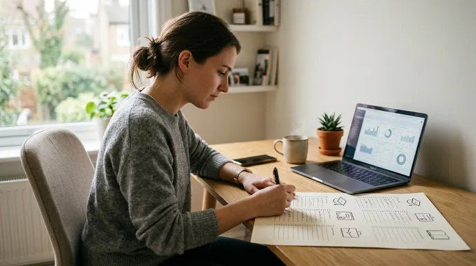기술인협회 경력수첩 역량지수를 올리기 위해 학력, 자격증, 경력, 교육 항목을 체크리스트로 정리하는 모습