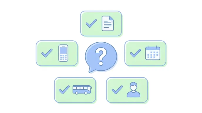 여성기업 확인서 FAQ와 체크리스트를 확인하는 일러스트
