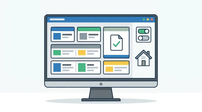 온라인 화면에서 혼인관계증명서 상세본을 선택해 발급받는 과정을 나타낸 일러스트